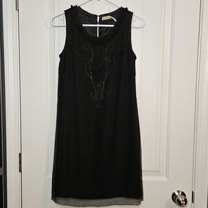 Max Studio 100% Silk Pop Over Shift Dress